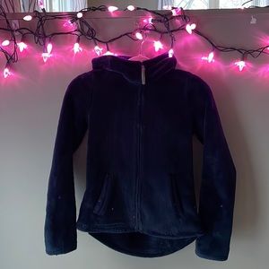 Bench fleece jacket hoodie size youth 11 / 12 navy blue